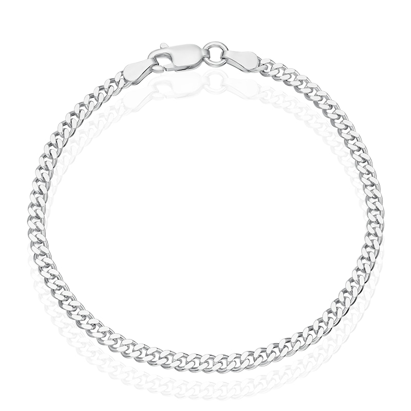 Main Image 1 of Children's Sterling Silver 6.5" Curb Chain Bracelet