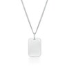 Thumbnail Image 1 of Children's Sterling Silver Small Dog Tag Pendant 16" Necklace