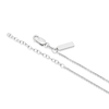 Thumbnail Image 3 of Sterling Silver & Rose Gold Tone Folded Twist Pendant Necklace