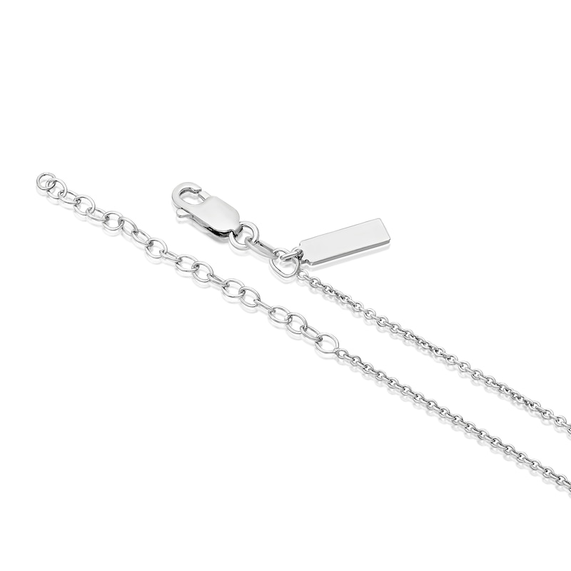 Main Image 3 of Sterling Silver & Rose Gold Tone Folded Twist Pendant Necklace