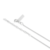 Thumbnail Image 3 of Sterling Silver Twist Navette Crystal Pendant Necklace