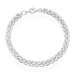 Sterling Silver 3 Link Watch Chain Bracelet