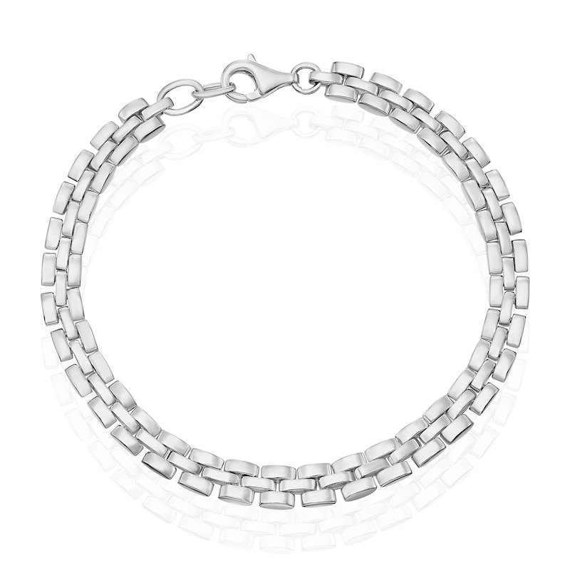 Main Image 1 of Sterling Silver 3 Link Watch Chain Bracelet