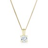 Thumbnail Image 1 of 9ct Yellow Gold 0.30ct Lab Grown Diamond Pendant Necklace