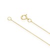 Thumbnail Image 3 of 9ct Yellow Gold 0.25ct Lab Grown Diamond Cushion Halo Pendant Necklace