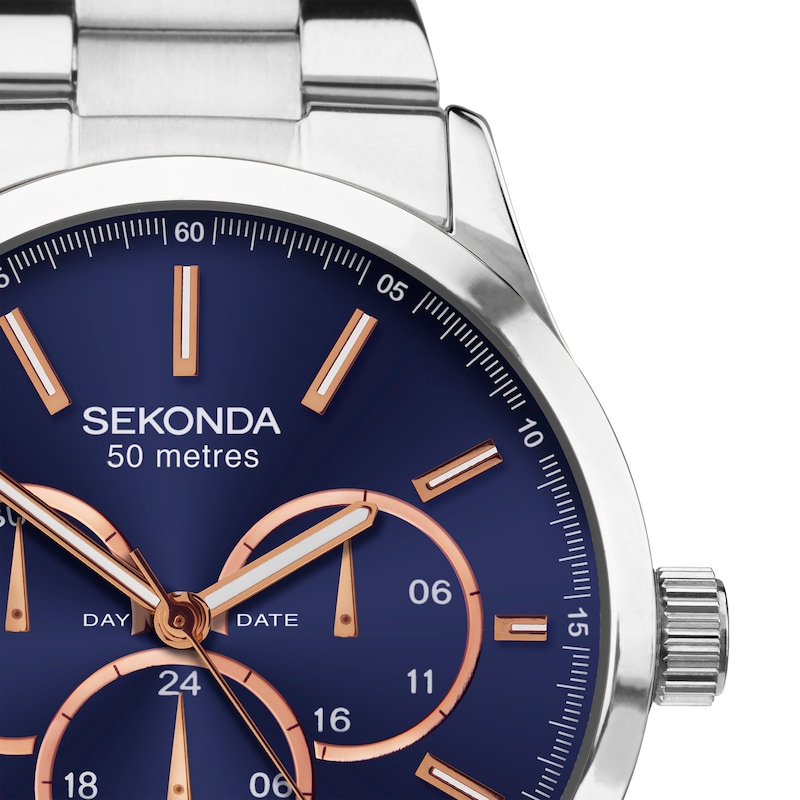 Sekonda Men's Multi-Function Stainless Steel Bracelet Watch