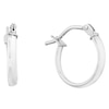 Thumbnail Image 1 of 9ct White Gold 10mm Hoop Earrings