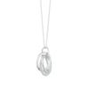 Thumbnail Image 2 of Sterling Silver Cubic Zirconia Triple Ring Pendant