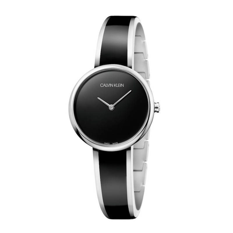 Main Image 1 of Calvin Klein Seduce Ladies' Stainless Steel Black Tone Bangle Watch