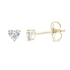 Thumbnail Image 1 of 9ct Yellow Gold 0.30ct Lab Grown Diamond Heart Earrings