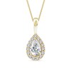 Thumbnail Image 1 of 9ct Yellow Gold 0.40ct Lab Grown Diamond Pear Pendant Necklace
