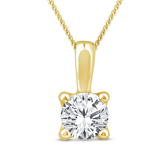 9ct Yellow Gold 0.50ct Lab Grown Diamond Necklace