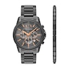 Thumbnail Image 1 of Armani Exchange Gunmetal Grey Stainless Steel Watch & Bracelet Set