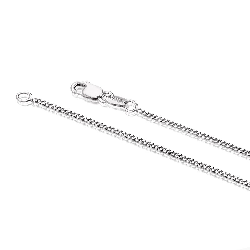 Main Image 3 of Sterling Silver Diamond Heart Pendant Necklace