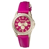 Thumbnail Image 1 of Tikkers Gold Stone Set Case Pink PU Strap Watch