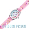 Thumbnail Image 1 of Tikkers Pink Unicorn Silicone Strap Time Teacher Watch