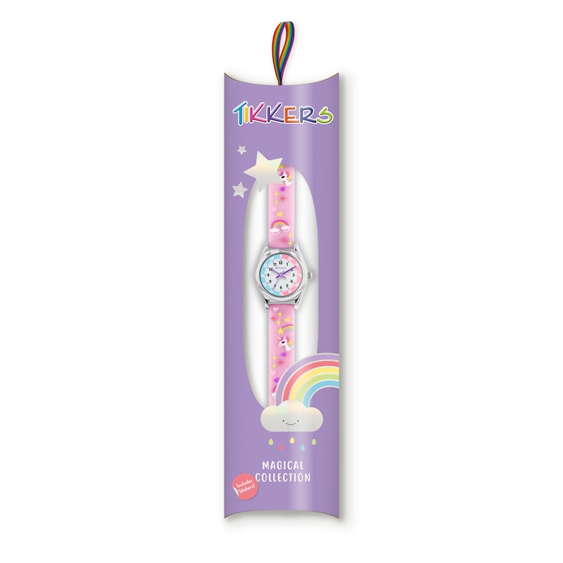 Main Image 7 of Tikkers Pink Unicorn Silicone Strap Time Teacher Watch