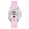 Thumbnail Image 1 of Minnie Mouse Silver Case Pink Rubber Strap
