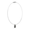 Thumbnail Image 1 of Guess Men's Carbon Fiber & Enamel Plate Curb Necklace