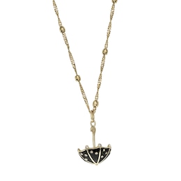 Ever After Disney Gold Plated Mary Poppins Umbrella Pendant