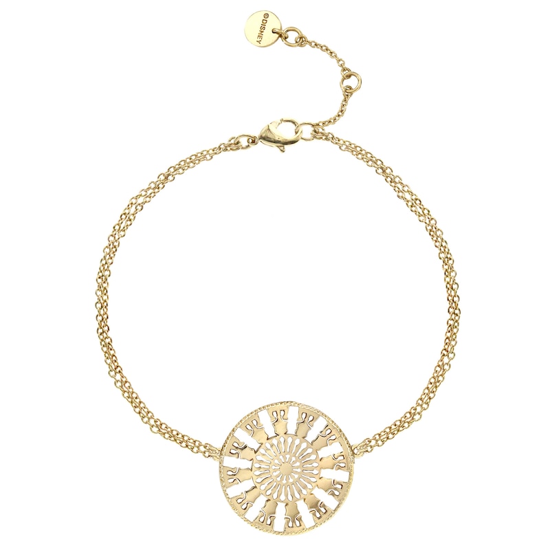 Ever After Disney Gold Plated Belle Lumiere Bracelet