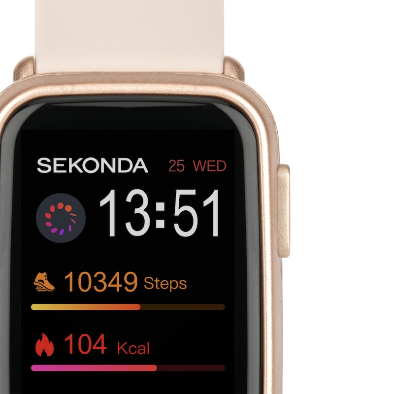 Main Image 2 of Sekonda Track Pink Silicone Strap Smartwatch