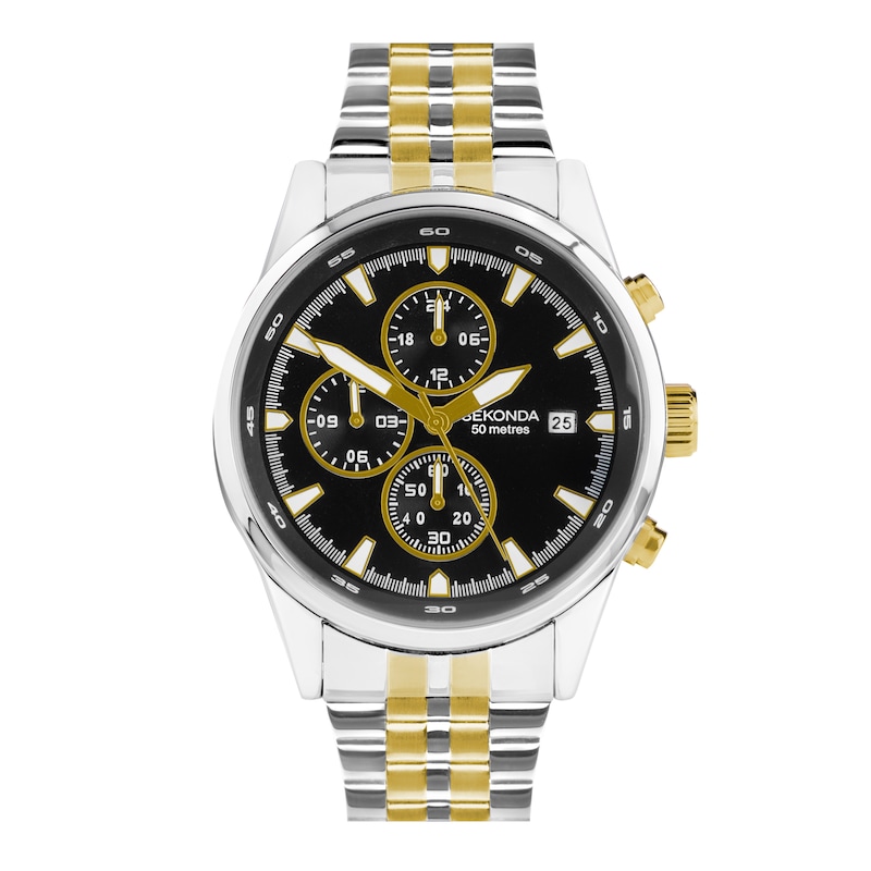 Main Image 1 of Sekonda Men's Dual Time Two Tone Stainless Steel Bracelet Watch