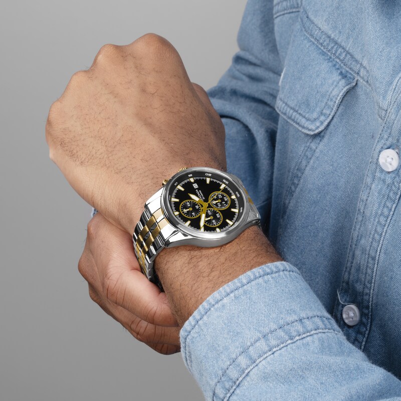 Main Image 6 of Sekonda Men's Dual Time Two Tone Stainless Steel Bracelet Watch