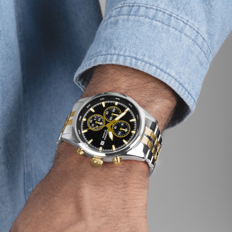 Main Image 7 of Sekonda Men's Dual Time Two Tone Stainless Steel Bracelet Watch