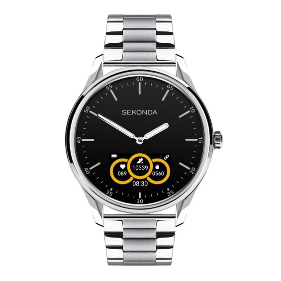 Sekonda Hybrid Silver Stainless Steel Bracelet Smart Watch