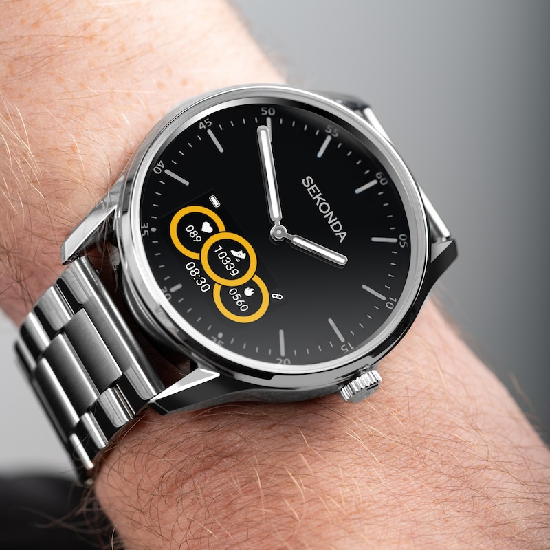 Main Image 6 of Sekonda Hybrid Stainless Steel Bracelet Smartwatch