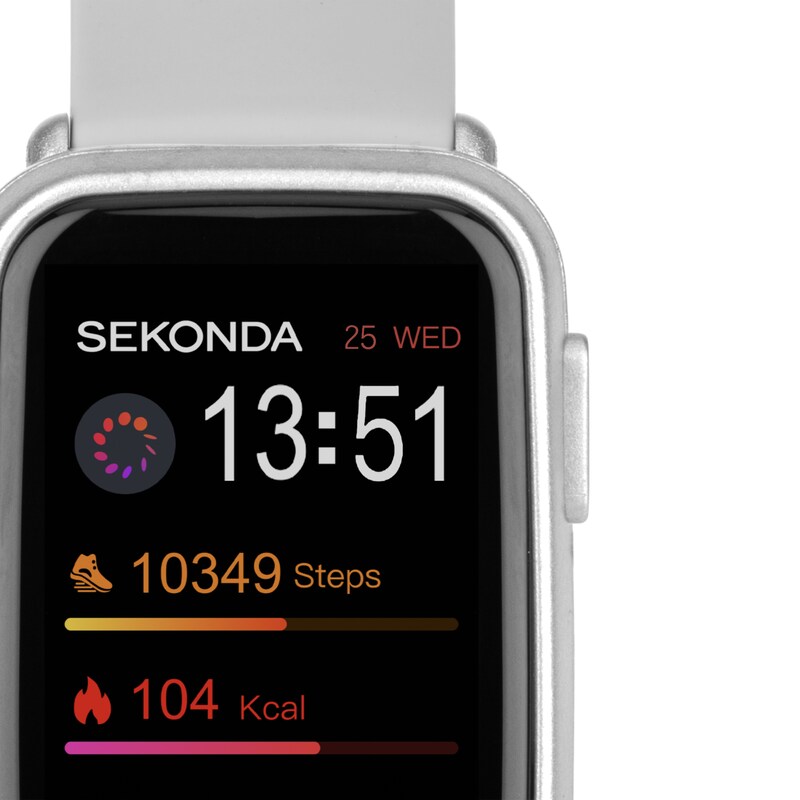 Main Image 2 of Sekonda Track Grey Silicone Strap Smartwatch