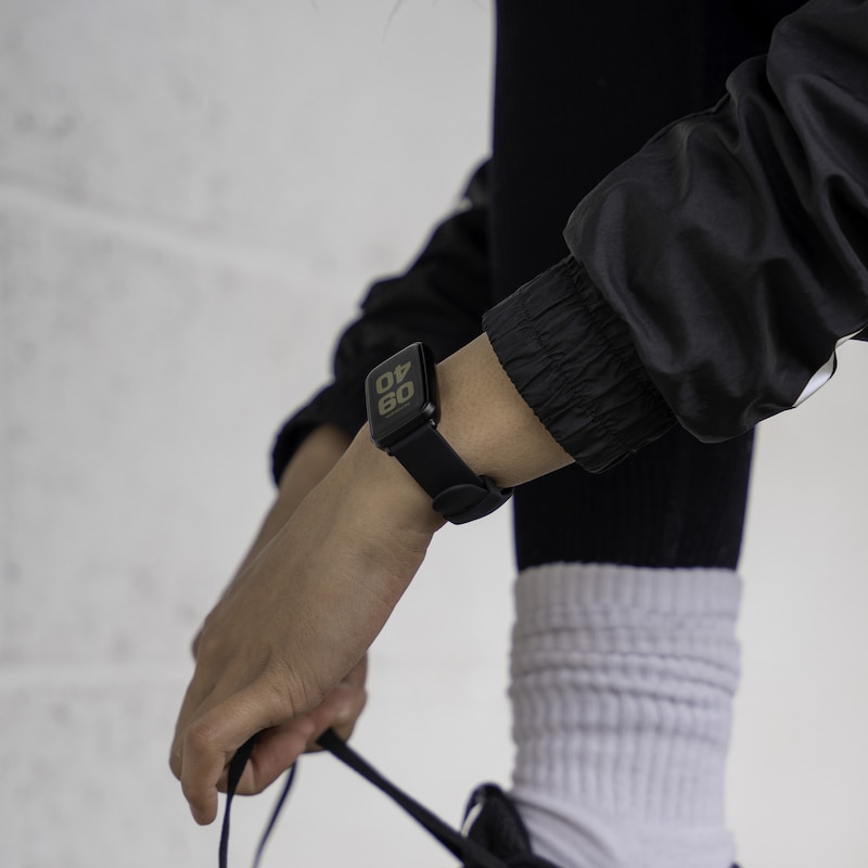 Main Image 7 of Sekonda Track Black Silicone Strap Smartwatch