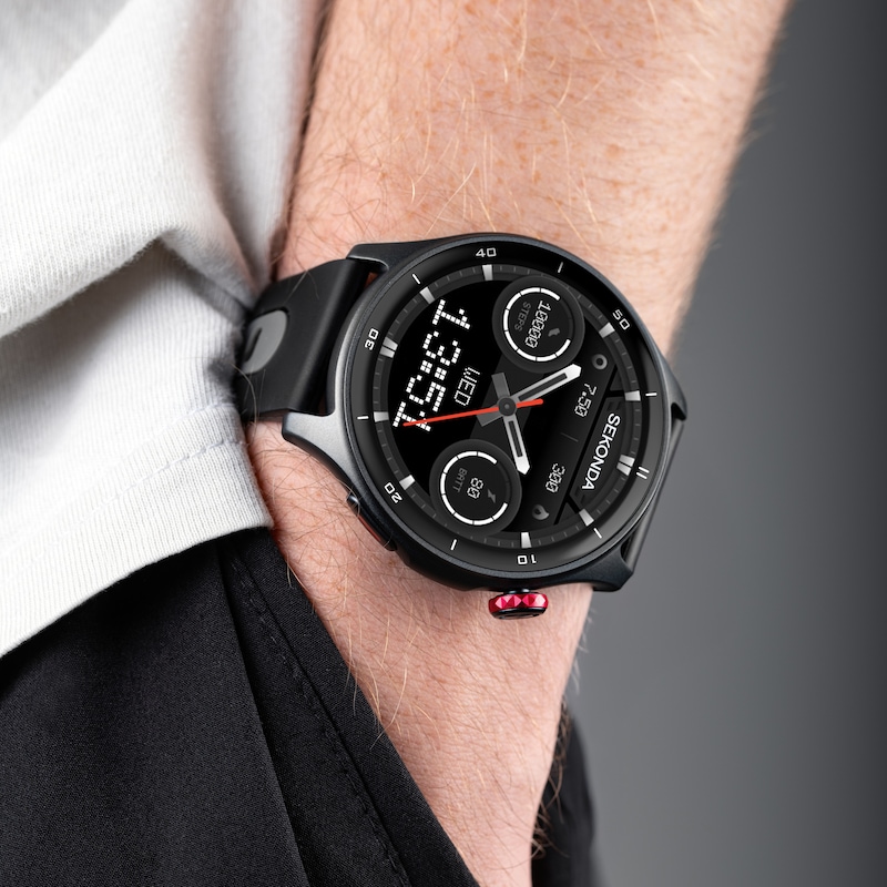 Main Image 6 of Sekonda Active Pro Black Silicone Strap Smartwatch