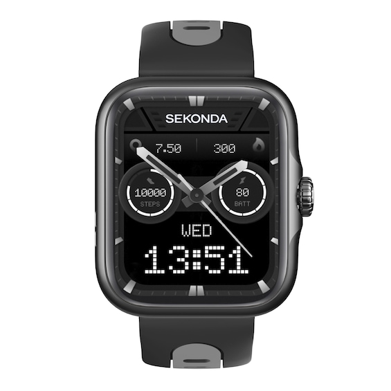 Sekonda Motion Pro Black Silicone Strap Smartwatch