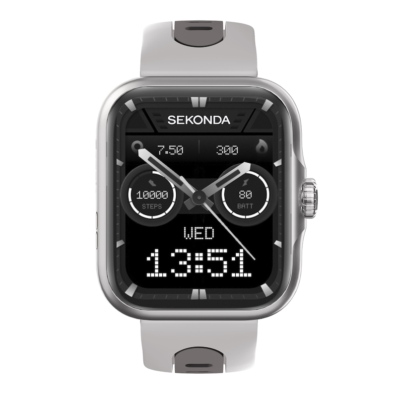 Main Image 1 of Sekonda Motion Pro Grey Silicone Strap Smart Watch