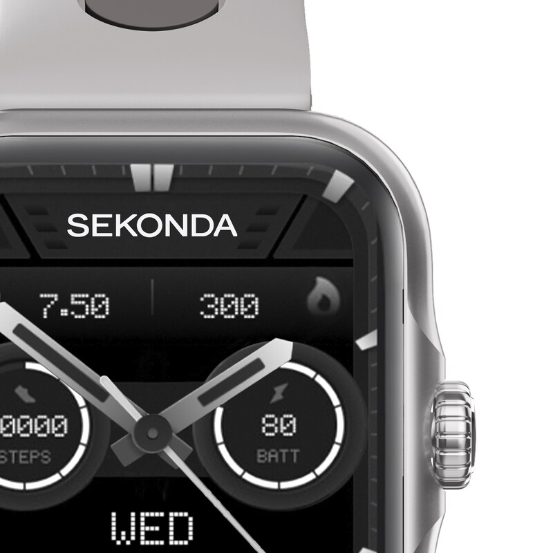 Main Image 2 of Sekonda Motion Pro Grey Silicone Strap Smart Watch