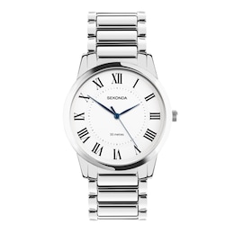 Sekonda Beaumont Men's White Dial Stainless Steel Bracelet Watch