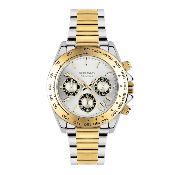 Sekonda Circuit Men's Two Tone Stainless Steel Bracelet Watch
