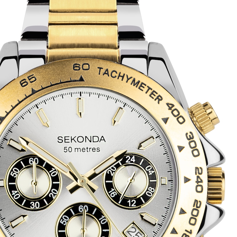 Main Image 2 of Sekonda Circuit Men's Two Tone Stainless Steel Bracelet Watch