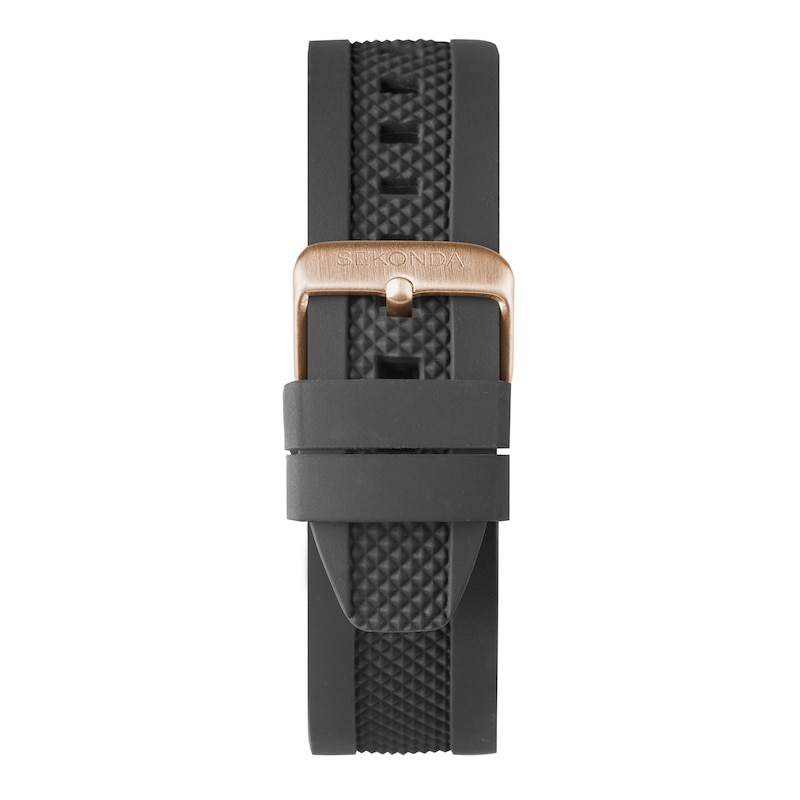Main Image 3 of Sekonda Titan Men's Black Silicone Strap Watch