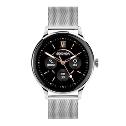 Sekonda Flex Plus Silver Stainless Steel Mesh Bracelet Smart Watch