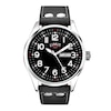 Thumbnail Image 1 of Limit Men's Pilot Black Dial Black Polyurethane Strap Watch
