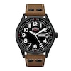 Thumbnail Image 1 of Limit Men's Pilot Black Dial Brown Polyurethane Strap Watch