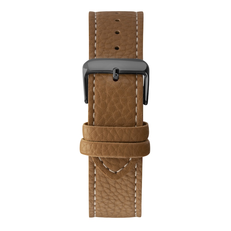 Main Image 3 of Limit Men's Pilot Black Dial Brown Polyurethane Strap Watch
