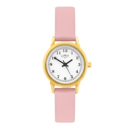 Limit Ladies' White Dial Pink Polyurethane Strap Watch