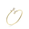 Thumbnail Image 1 of Guess Lily Multi flowers Detail Gold Tone Bangle