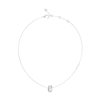 Thumbnail Image 1 of Guess Jungle Circle Pavé Set Silver Tone 16-18" Necklace