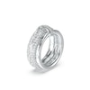 Thumbnail Image 1 of Guess Jungle Circle Pavé Set Silver Tone 8mm Ring