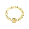Thumbnail Image 1 of Guess 20mm Lion Crystal Coin Gold Tone Bracelet